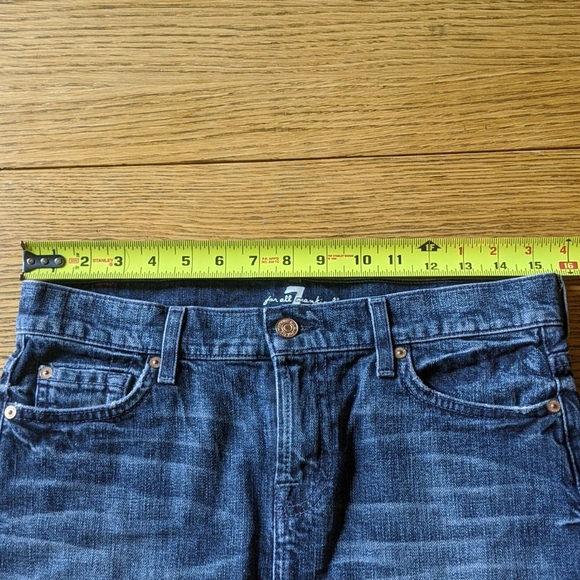 7 for All Mankind Denim Skirt sz 28 - Picture 10 of 12
